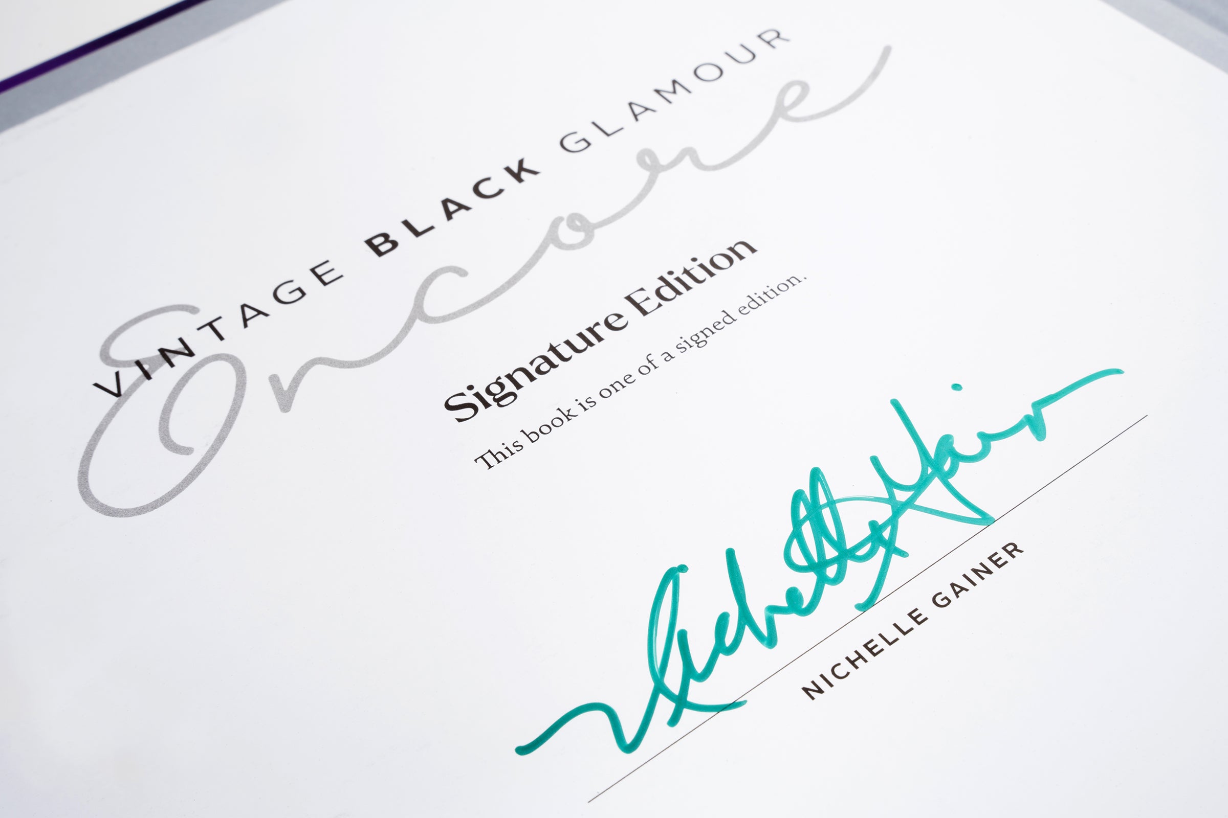 Vintage Black Glamour Encore (Signature Edition)